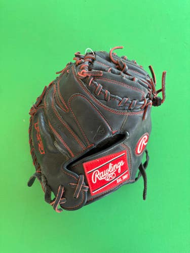 Black Rawlings R9 RH Catcher's Baseball Glove 32"