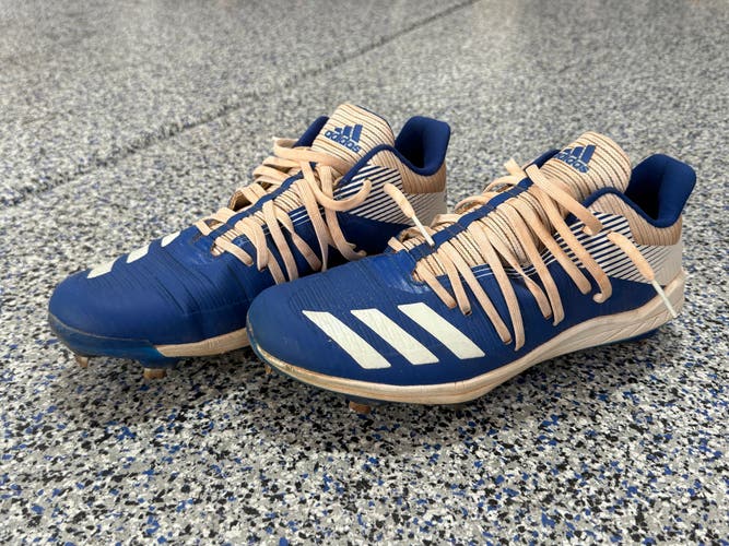 Blue Men's Size M 11.0 (W 12.0) Adult Adidas Low Top Metal (Used)