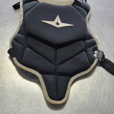 Used All-Star YOUTH Catchers Leg Guards Black Youth 11497-S000150189