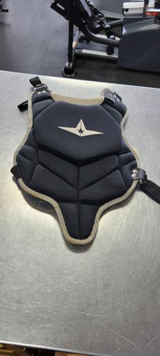 Used All-Star YOUTH Catchers Leg Guards Black Youth 11497-S000150189