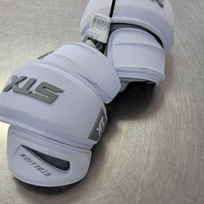 Used STX STALLION 1K Lacrosse Arm Pads/Guards White LG 11497-C000150192