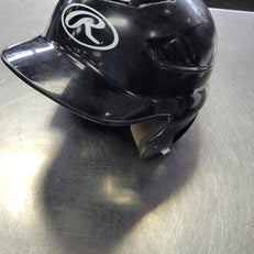 Used Rawlings 6 1/4 - 6 3/4 Batting Helmet No Mask Black S/M 11497-S000150185