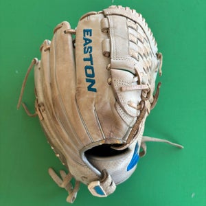 White Easton Ghost RH Infield Softball Glove 12"