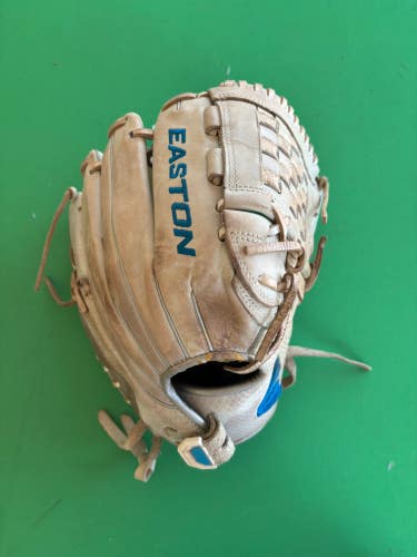 White Easton Ghost RH Infield Softball Glove 12"