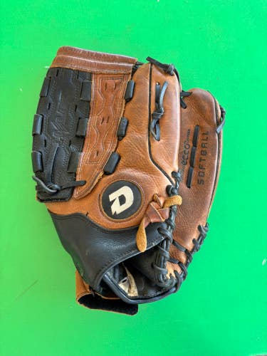 Brown Adult DeMarini RH Outfield Softball Glove 13.5"