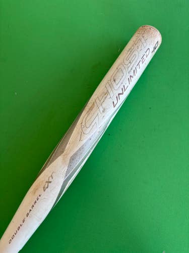 *Cracked* White 2023 Easton Ghost Unlimited Composite Bat (-10) Composite 22 oz 32"
