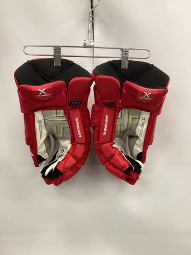 Used Bauer VAPOR X HYPERLITE Senior Gloves Red 15" 11851-S000034549