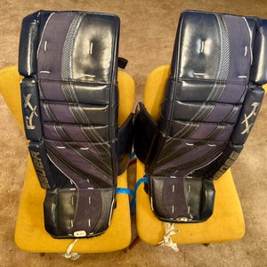 Bauer limited edition RX6 Goalie Pads Junior 31+1 Navy Blue