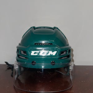 Medium Green CCM Super Tacks X Helmet Pro Stock (Used)