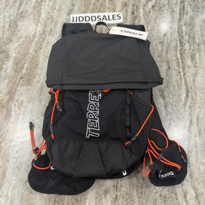 Adidas Terrex Backpack Black Orange Bag Pack Hiking 15.6L Camping IN4656 Small