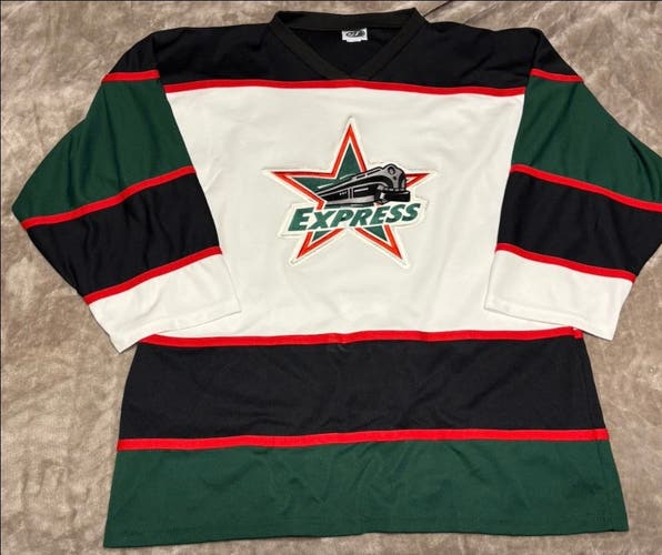Roanoke Express Hockey Jersey 2XL ECHL OTSports w/fight strap