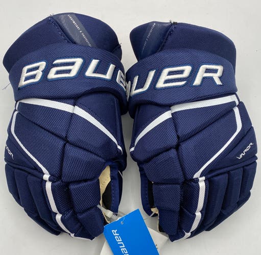 NEW Bauer Vapor 3X Pro Gloves, Navy/White, 14”