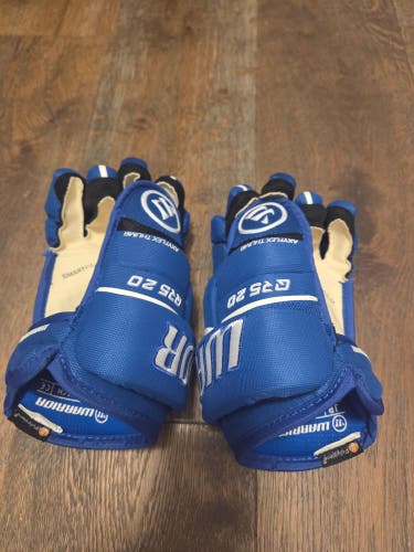 Warrior Covert QR5 20 Gloves 10" royal blue Pro Stock (New)