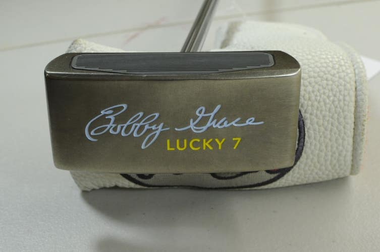 Bobby Grace Lucky 7 Broomstick 44.5" Putter Right Steel with Head Cover # 184041