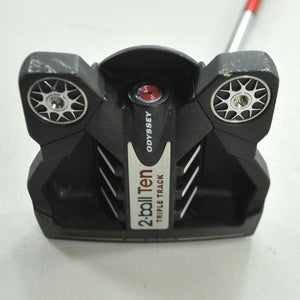 LEFT HANDED Odyssey Ten 2-Ball Triple Track 34" Putter Stroke Lab Steel #197988