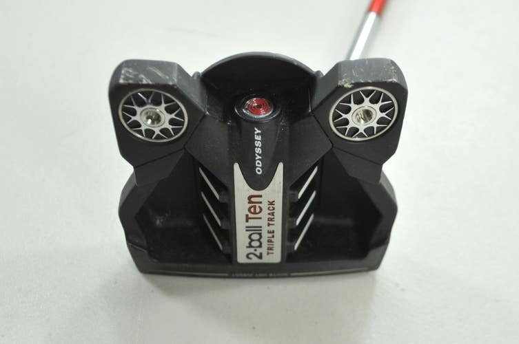 LEFT HANDED Odyssey Ten 2-Ball Triple Track 34" Putter Stroke Lab Steel #197988