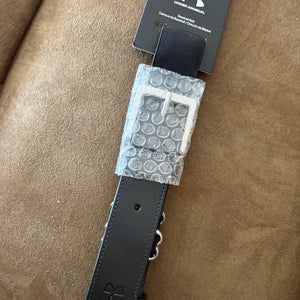 New - black adult baseball pants belt