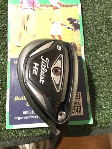 Titleist H2 816 21* Hybrid Seniors R2 Fujikura EXS 65 HB Graphite Shaft (39.75)