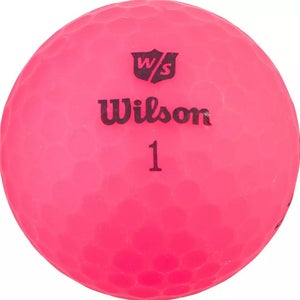 Wilson Staff Duo Optix Golf Balls (Matte Pink, 3pk) 1 Sleeve 2020  NEW
