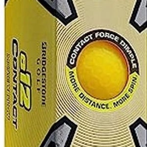 Bridgestone e12 Contact Soft Golf Balls (3pk, MATTE YELLOW, 2023) NEW