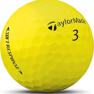 Taylor Made Soft Response Golf Balls (Yellow, 3pk) 1 Sleeve 2022 NEW