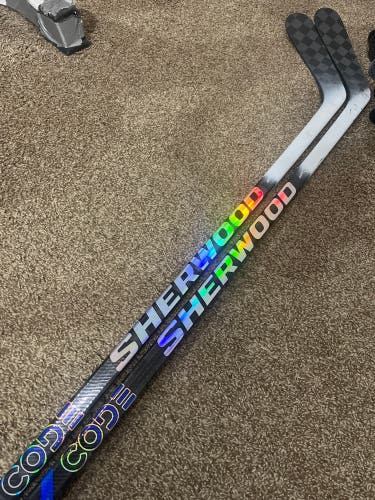 2 pack Intermediate Sher-Wood Code Encrypt Pro Left Hand Hockey Stick PP92 (Used)