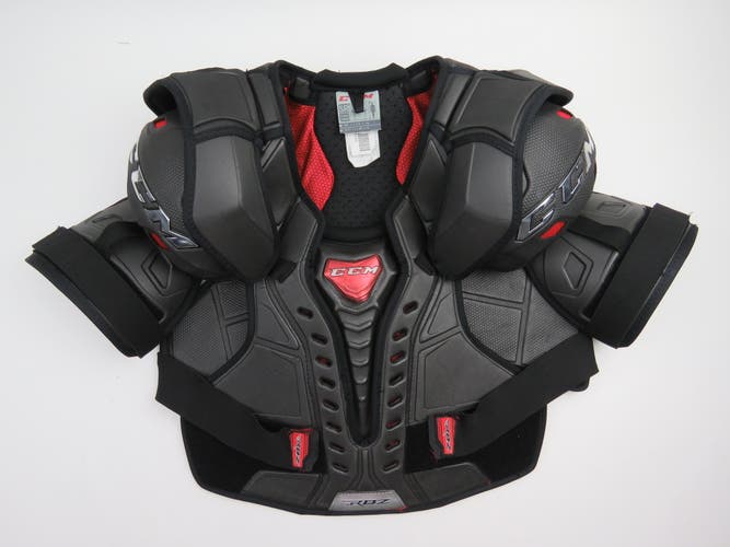 CCM RBZ NHL Pro Stock Hockey Player Shoulder Pads Black Senior Size XL