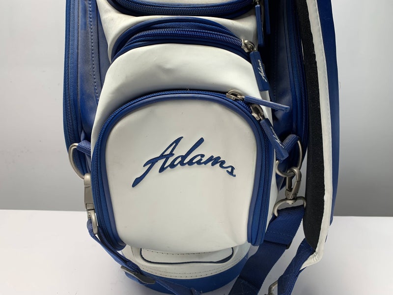 Adams Staff Bag Blue White Red 6-Way Divide Single Strap
