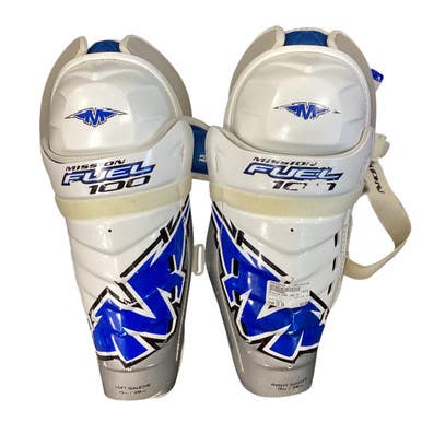 Used Mission FUEL 100 Senior Shin Guards White 15" 11479-S000398418
