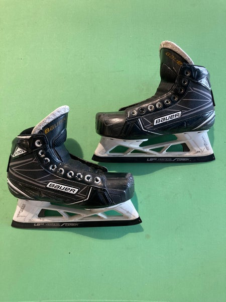 Used Junior Bauer Supreme S170 Hockey Goalie Skates Size 1