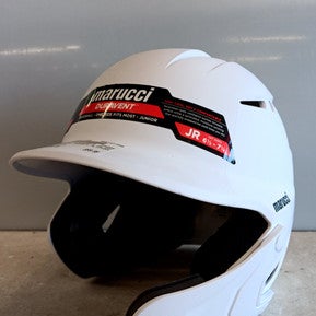 Used Marucci DURAVENT W JAW EXTENDER Batting Helmet No Mask White One Size 11858-S000077149