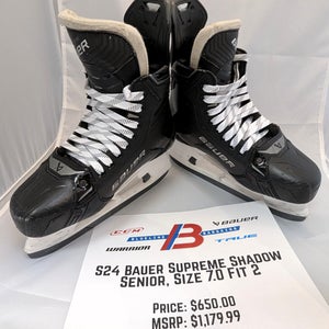 Bauer Supreme Shadow Senior Ice Hockey Skates 7.0 Fit 2