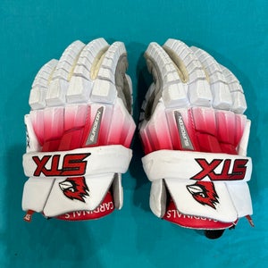 White STX Surgeon RZR2 Lacrosse Gloves Large (Used)
