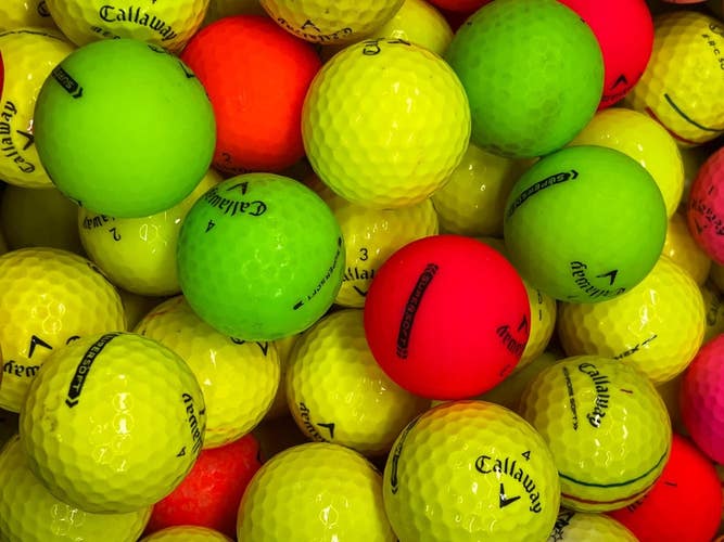 100 Assorted Value AA Callaway Colored Golf Balls...Asst models and Color
