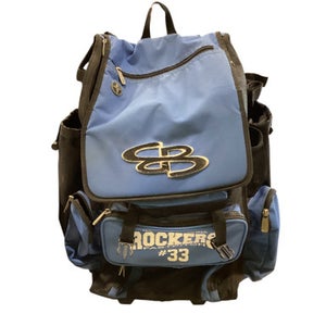 Used BoomBah CAROLINA BLUE ROLL BAG BB/SB Player Wheeled Bag Royal Blue 11884-S000048642