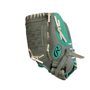Used Rawlings PLAYERS SERIES RH Throw Fastpitch Gloves Grey 11" 11884-S000048617