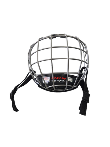 Used CCM FL40 MASK Hockey Wire Mask Grey SM 11617-S000327938