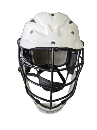 Used Cascade CS YOUTH ADJUSTABLE HELMET Lacrosse Helmet White One Size 11617-S000327848