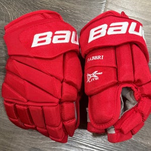 Pro Stock Bauer 1x Lite Gloves 14" Detroit Red Wings (New)