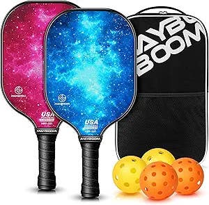 Used MAYBOOM 2 PADDLE 4 BALL SET Pickleball Racquet None 11347-S000251000