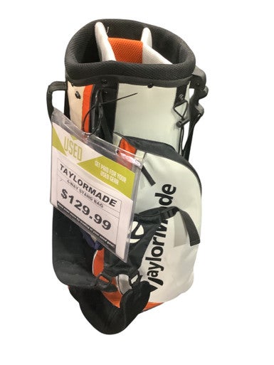 Used Taylormade 4 WAY STAND BAG Mens Stand Bag White 11347-S000250979