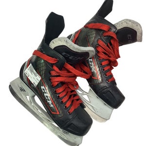 Used CCM JETSPEED Junior Hockey Skate Black And Red Junior 04 11347-S000250982