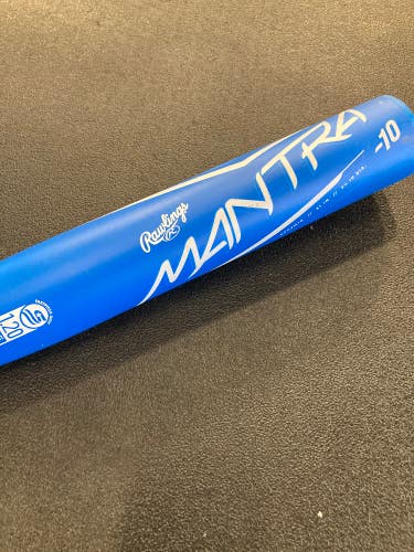 Blue 2023 Rawlings Mantra Composite Bat (-10) Composite 21 oz 31" (Used)