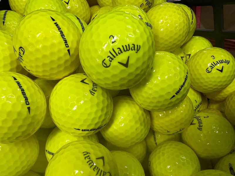 24 Yellow Callaway Warbird  Near Mint AAAA Used Golf Balls