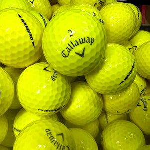 24 Premium AAA Yellow Callaway Warbird  Used Golf Balls