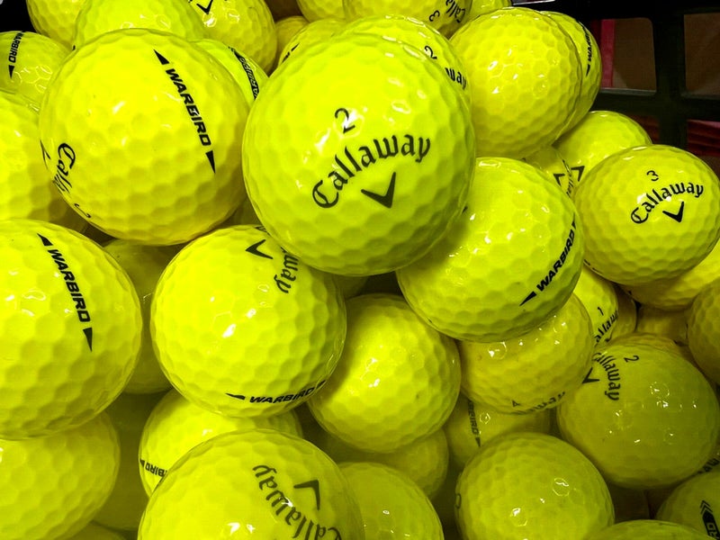 24 Premium AAA Yellow Callaway Warbird  Used Golf Balls