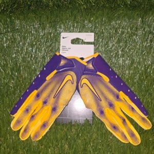 Nike Vapor Jet 7.0 Gloves Player Issued LSU Tigers Size XXL