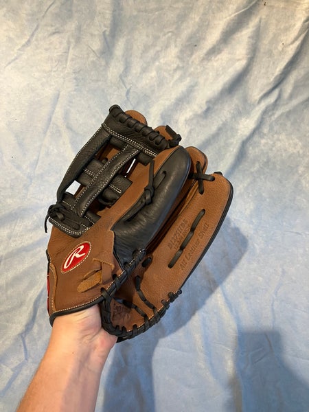 Brown Rawlings Premium Series RH Outfield Baseball Glove 12.75" (Used)