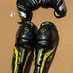 Warrior Shin Pads LX40 Size JUNIOR 11inch,  and Warrior Elbow pads JUNIOR MEDIUM size