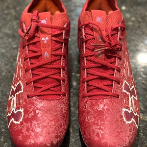 Cardinal/Maroon Men's Size M 13.5 (W 14.5) Under Armour Low Top Blur Smoke 2.0 Molded Cleats (New)